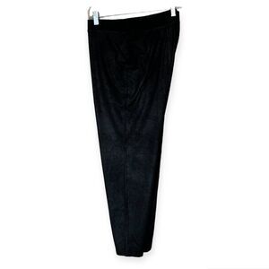 CATO Black Faux Leather Leggings with Elastic Waist - Size XL